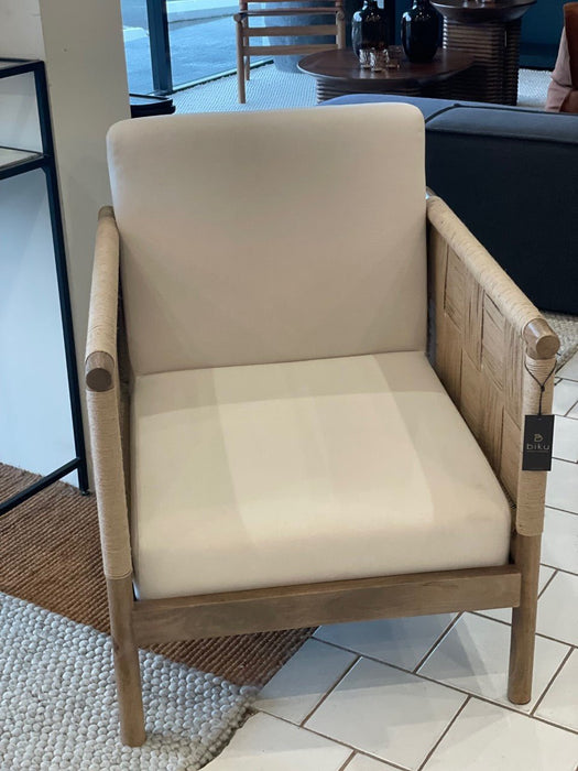 Sabela Jute & Mango Wood Occasional Chair