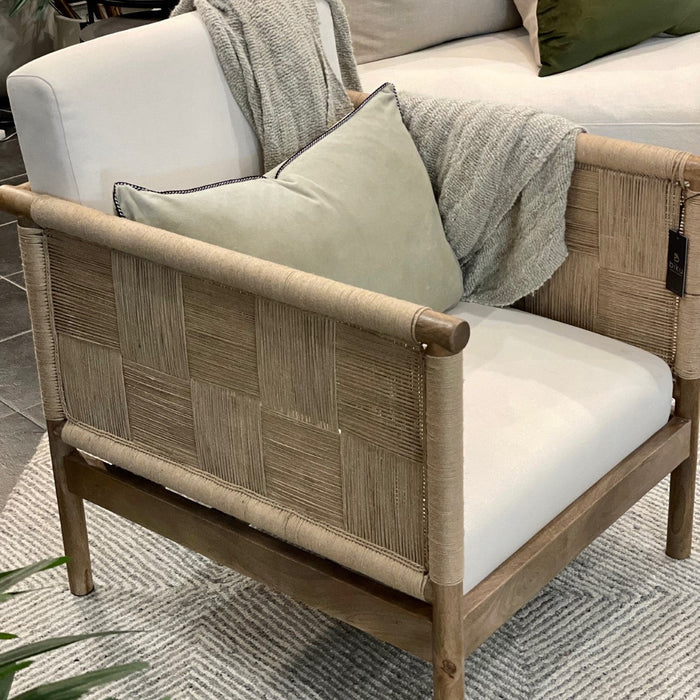 Sabela Jute & Mango Wood Occasional Chair