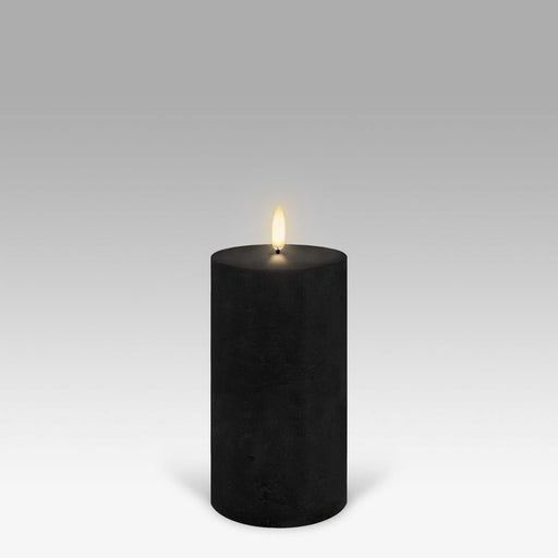 Uyuni Flameless Textured Pillar Candle