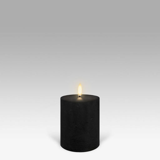 Uyuni Flameless Textured Pillar Candle