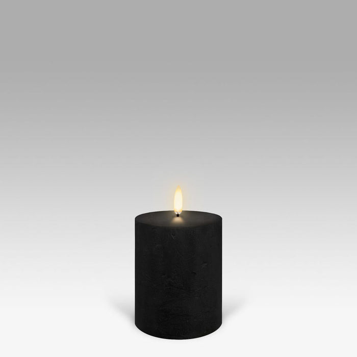 Uyuni Flameless Textured Pillar Candle