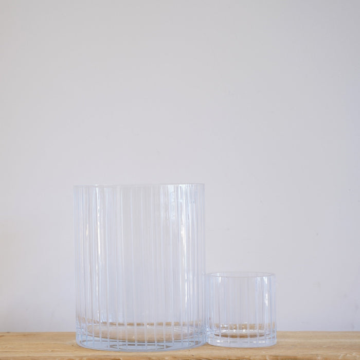 Vittoria Glass Candleholder Engraved
