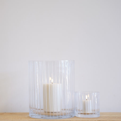 Vittoria Glass Candleholder Engraved