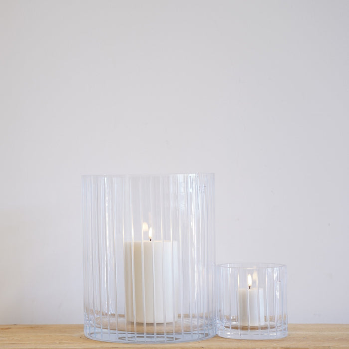 Vittoria Glass Candleholder Engraved
