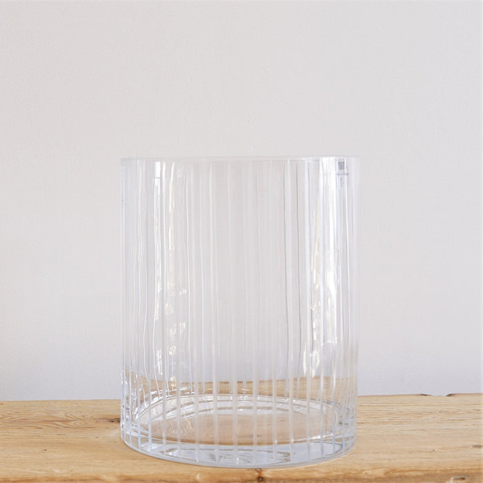 Vittoria Glass Candleholder Engraved